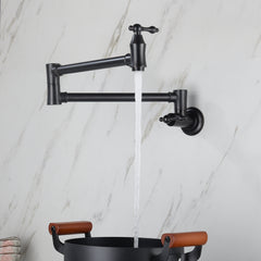 HAOYYE Wall Mount Folding Kitchen Pot Filler Faucet Sturdy Space-Saving Heavy Duty Modern Design Adults Dorm Room Easy Assembly Bedroom Furniture