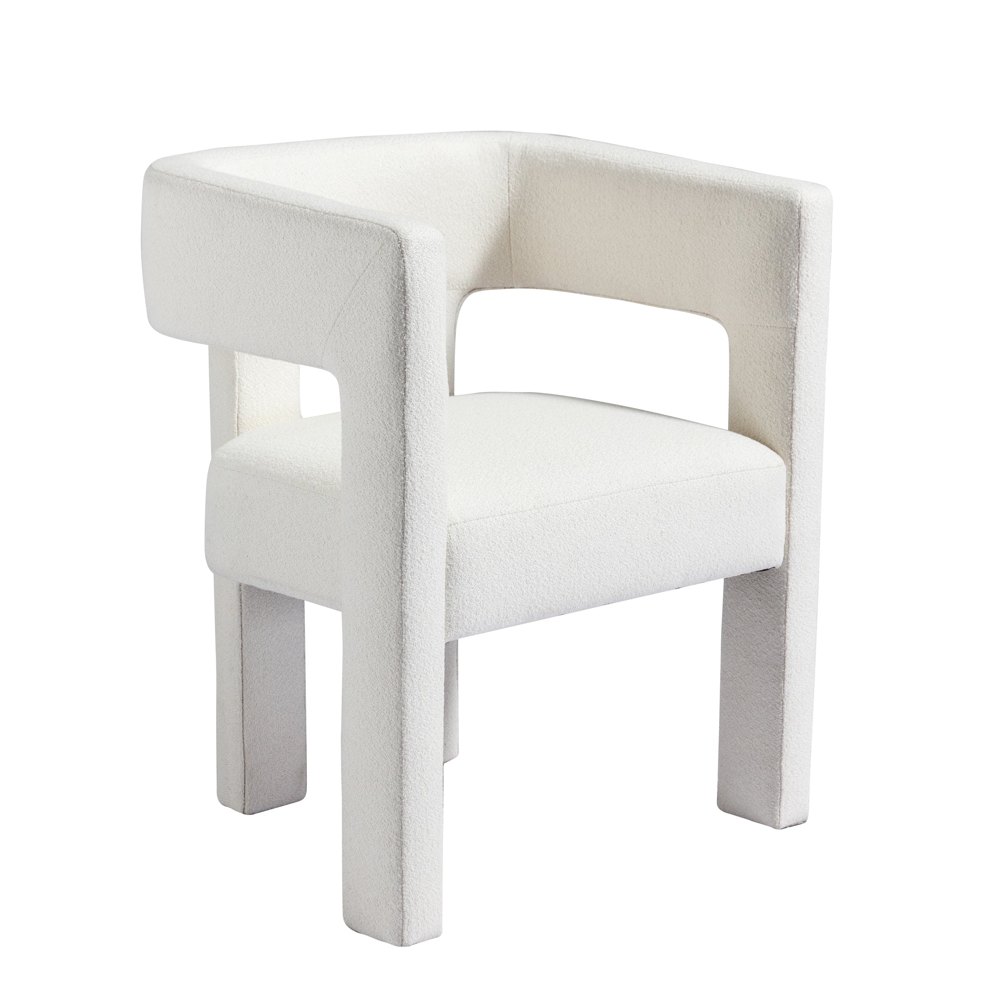 HAOYYE Contemporary Designed Fabric Upholstered Accent Chair Dining Chair for Living Room, Bedroom, Dining Room, Beige Sturdy Space-Saving Heavy Duty Modern Design Adults Dorm Room Easy Assembly