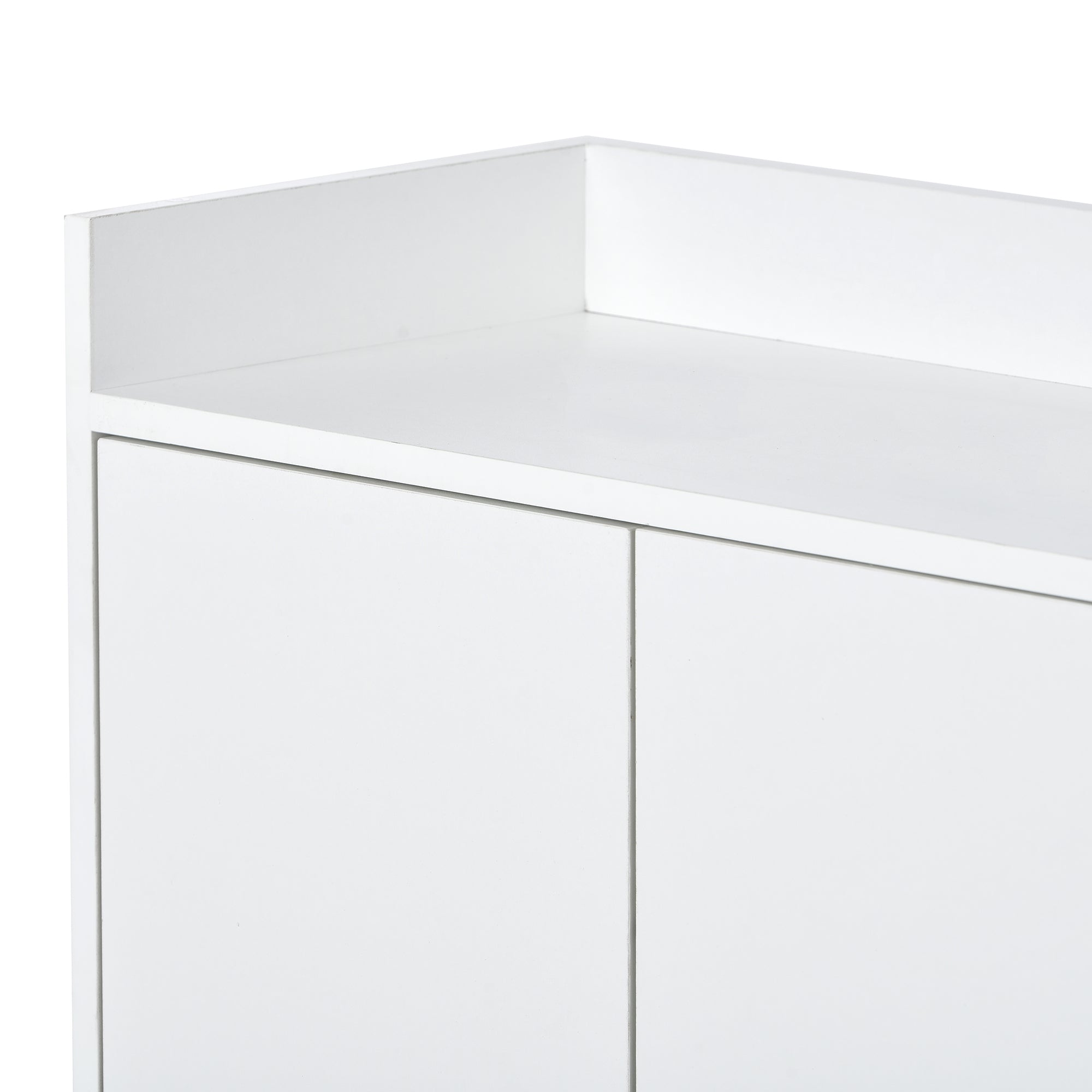 HAOYYE Modern Sideboard Elegant Buffet Cabinet with Large Storage Space for Dining Room, Entryway (White) Sturdy Space-Saving Heavy Duty Modern Design Adults Dorm Room Easy Assembly