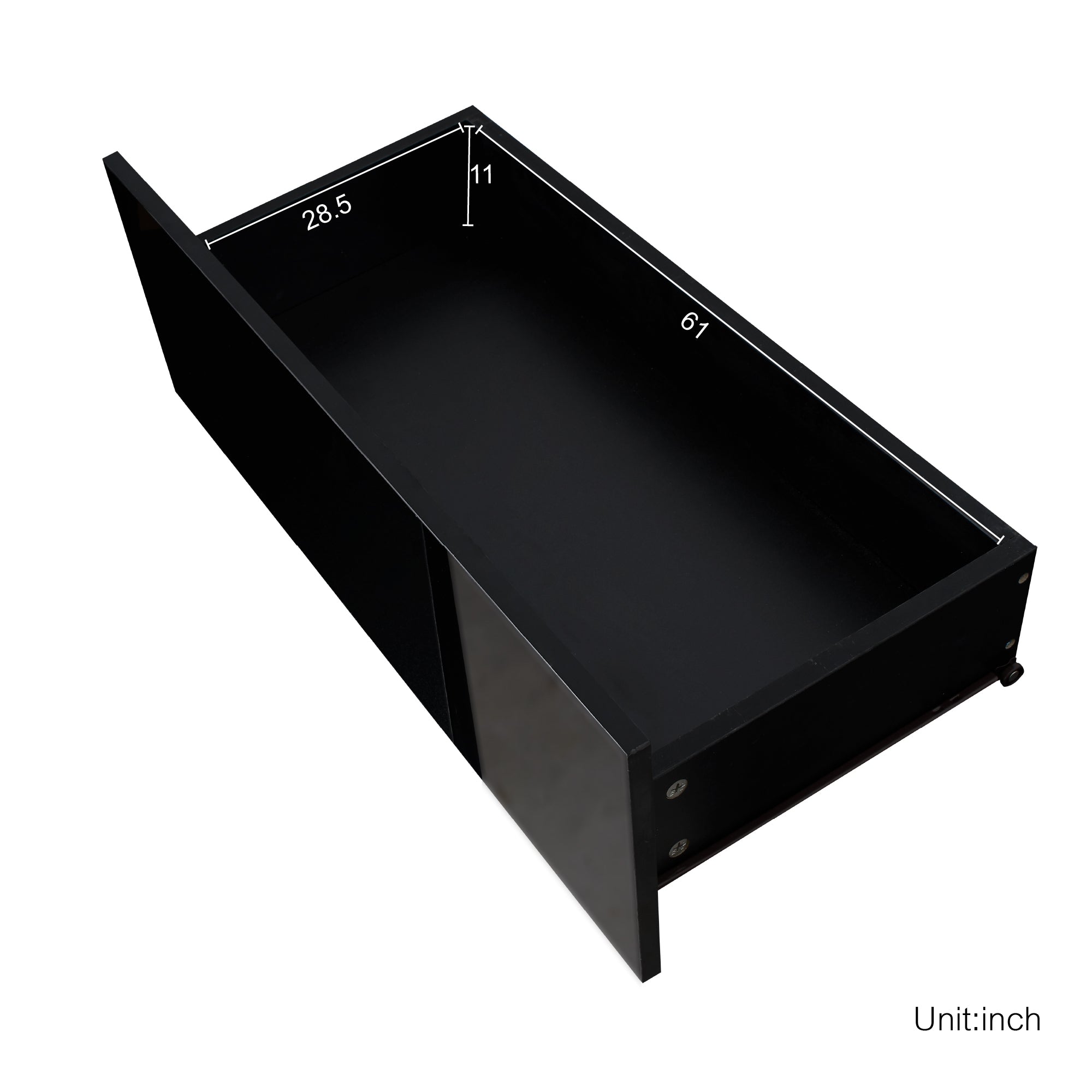HAOYYE Black TV Stand with LED RGB Lights,Flat Screen TV Cabinet, Gaming Consoles - in Lounge Room, Living Room and Bedroom(Black) Sturdy Space-Saving Heavy Duty Modern Design Easy Assembly Durable Stylish