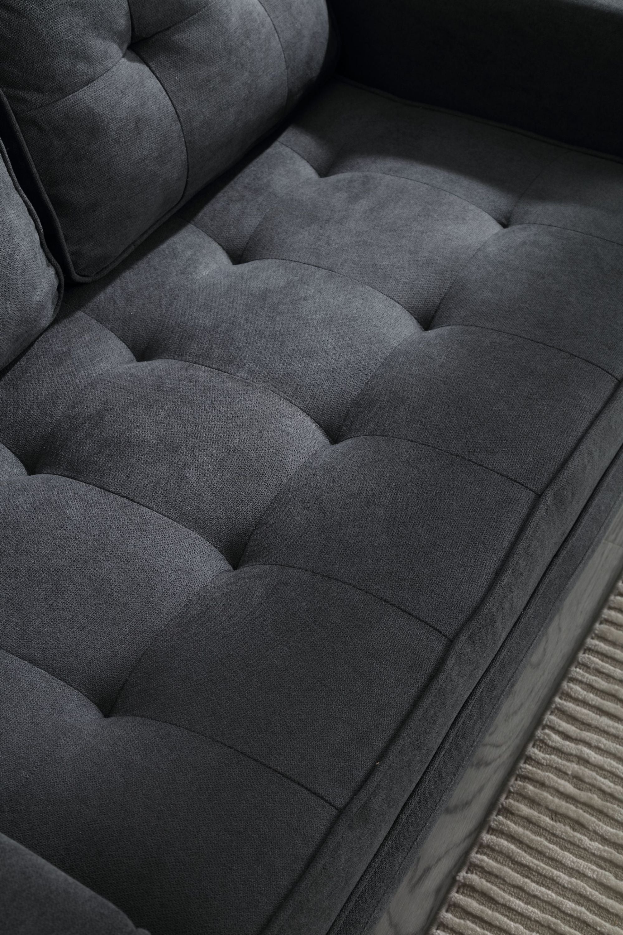 HAOYYE 3-Fold Convertible Futon Couch, Pull Out Sofa Bed, Space-Saving Loveseat Sleeper, Velvet Linen Fabric Upholstery, Heavy Duty Durable Sofa for Living Room, Modern Compact Design, Dark Gray, Light Gray, Beige