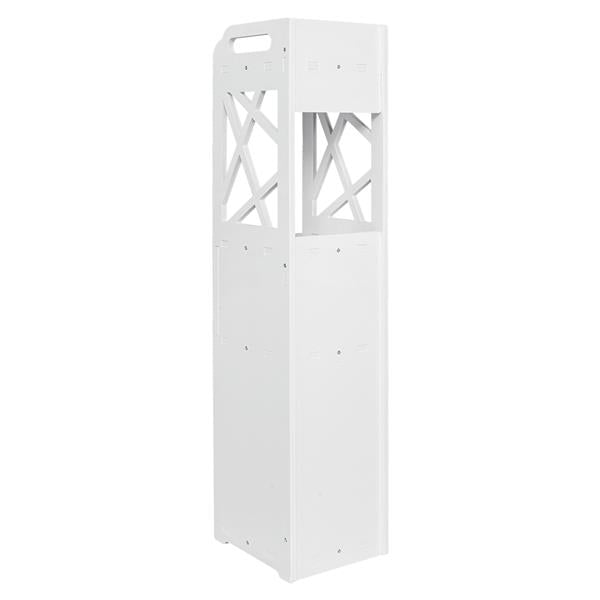HAOYYE Bathroom Storage Shelf with Drawer and Multi-Compartment Organizer, Waterproof and Anti-Rot, White, Soft Cozy Warm Flannel Fleece Home Decor, Luxury Comfortable Unique Design, Environmental-Friendly Premium Quality Decorative Cabinet