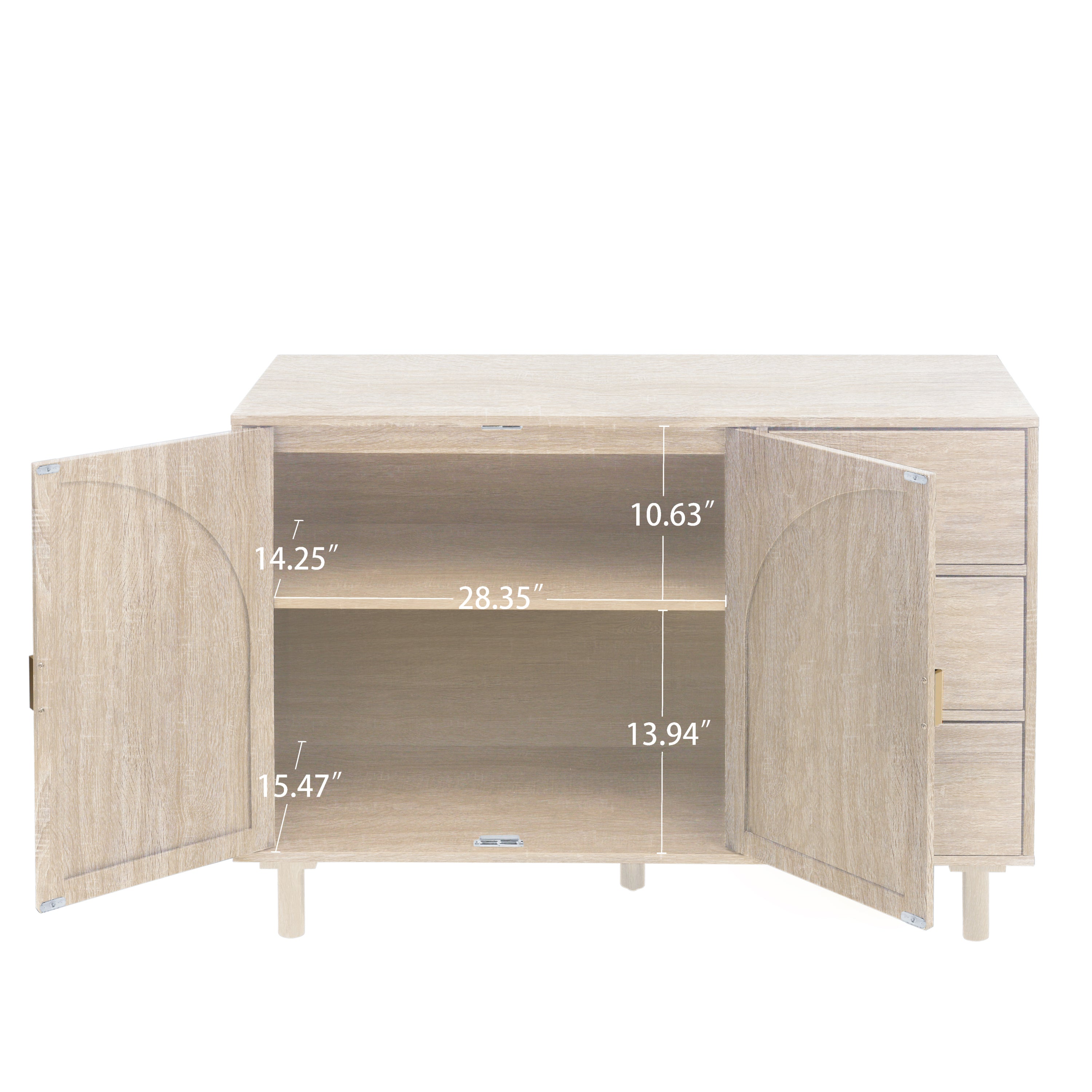 HAOYYE 2 Door 3 Drawer Storage Cabinet for Bedroom, Living Room, or Study, Sturdy Space-Saving Design, Heavy Duty Construction, Easy Assembly, Durable and Stylish Home Furniture, Versatile for Any Room