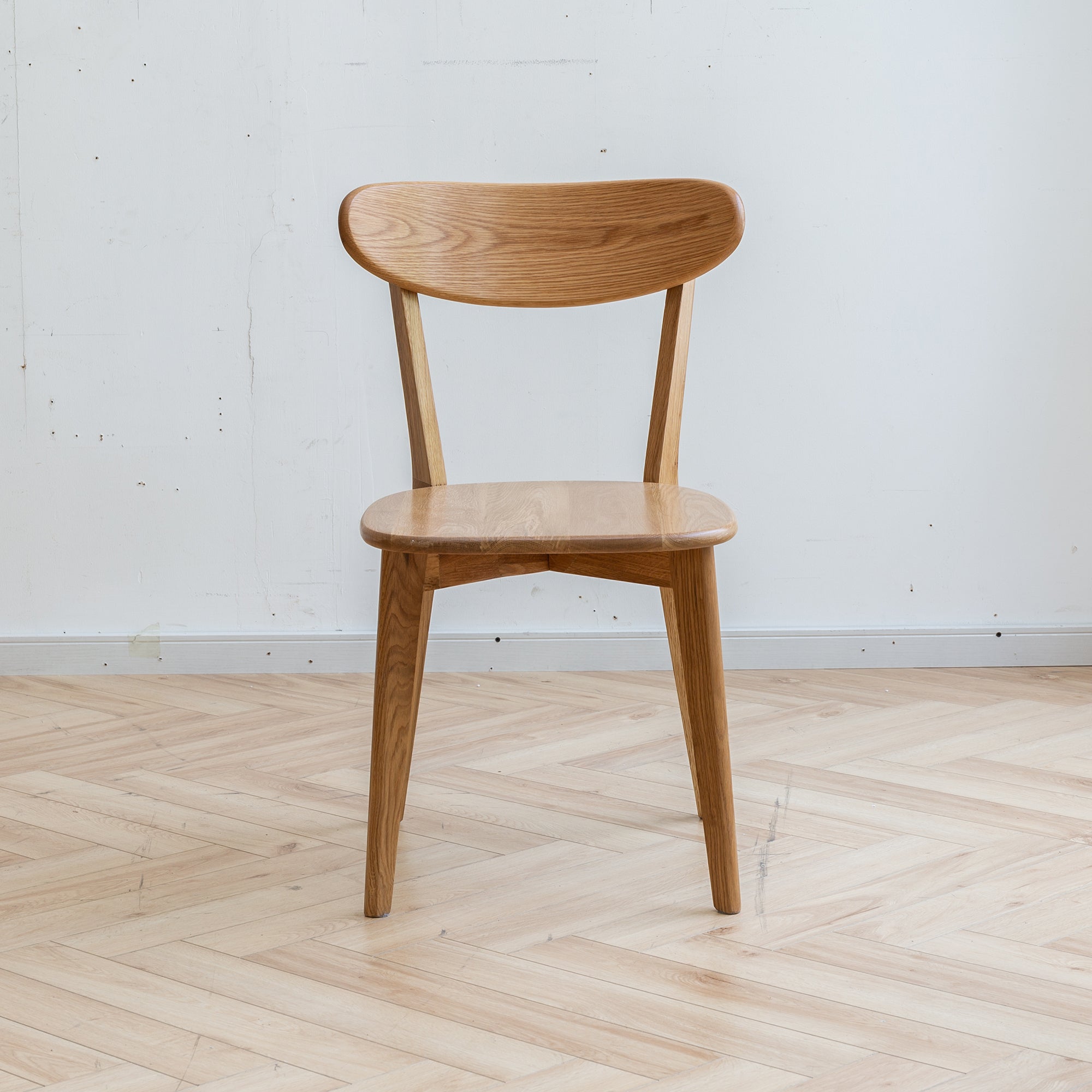 HAOYYE Dining chair wooden FAS grade oak natural wood made in North America 100% dirt-free wood chair solid chair table chair wooden living room chair simple and natural Sturdy Space-Saving
