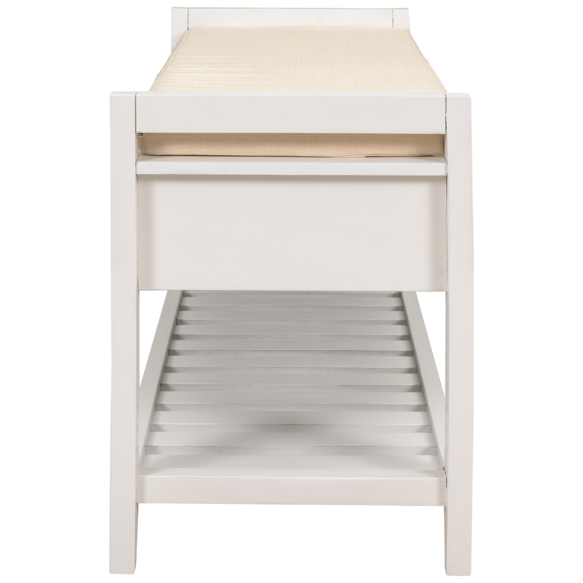 HAOYYE Shoe Rack Bench with Cushioned Seat and Storage Drawers, Versatile White Entryway Storage Bench, Sturdy Space-Saving Design, Heavy Duty Construction, Easy Assembly, Durable Stylish Home Furniture