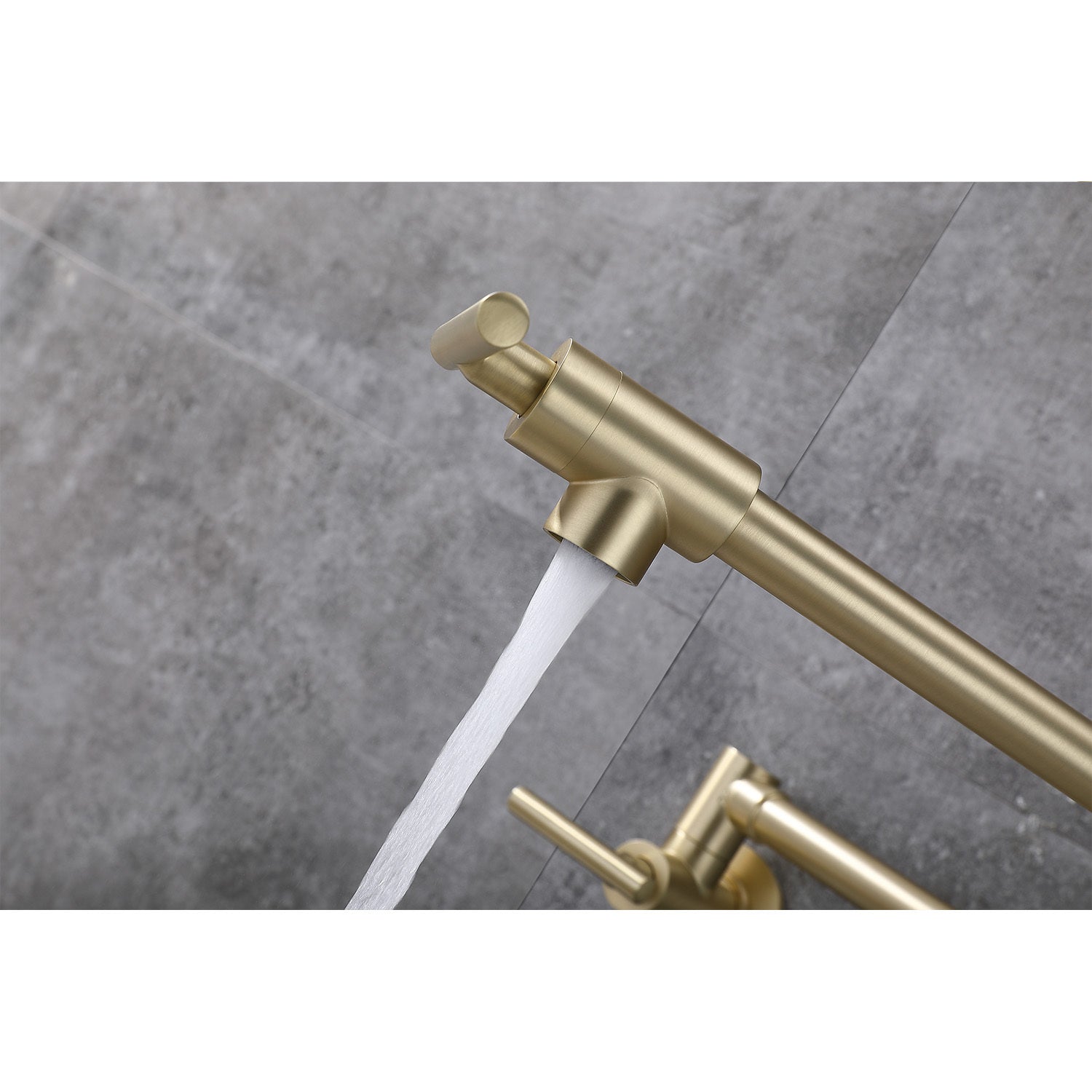 HAOYYE Wall Mount Folding Kitchen Pot Filler Faucet Sturdy Space-Saving Heavy Duty Modern Design Adults Dorm Room Easy Assembly Bedroom Furniture