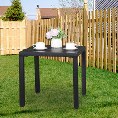 HAOYYE Modern Wrought Iron Side Table, Durable and Stylish Design for Indoor and Outdoor Use, Ideal for Patios, Living Rooms, and More