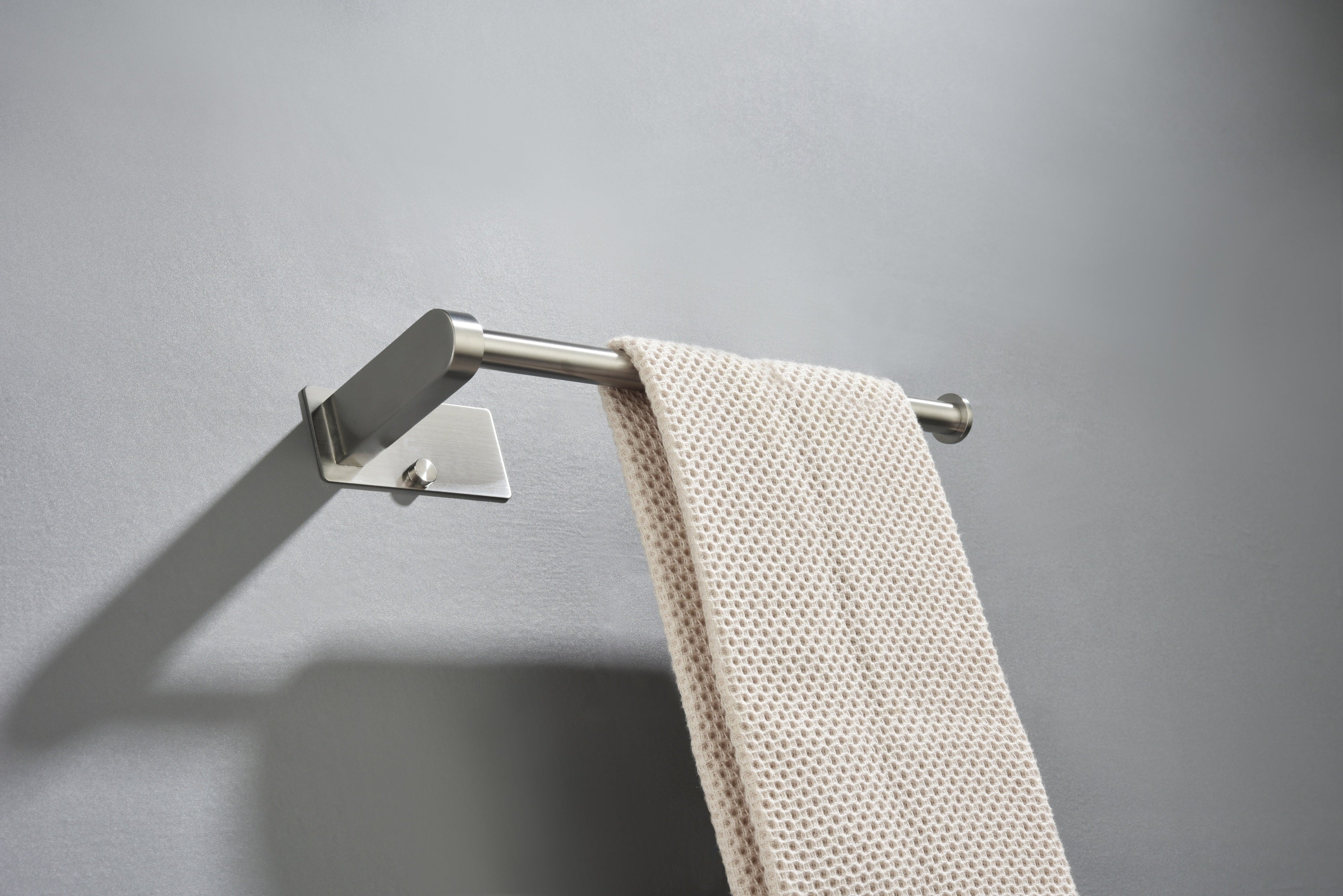 Haoyye Paper Towel Holder 2 Pack, 12 Inch Stainless Steel Under Cabinet Mount with Self-Adhesive or Screws, Space-Saving Paper Towel Rack for Kitchen, Bathroom, or Wall Use, Rustproof and Heavy Duty Towel Bar for Rolls or Wraps
