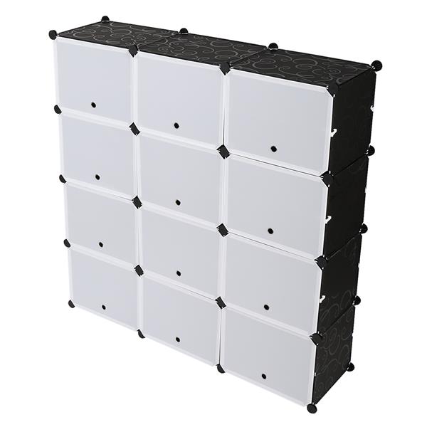 HAOYYE 4-Tier Portable Shoe Rack, Black Sturdy Design, Durable Multifunctional Organizer, Space-Saving Storage Cabinet For Heels, Boots, And Slippers, Expandable 48-Pair Shoe Tower, Modern Home Organizer For Closet, Entryway, Or Living Room