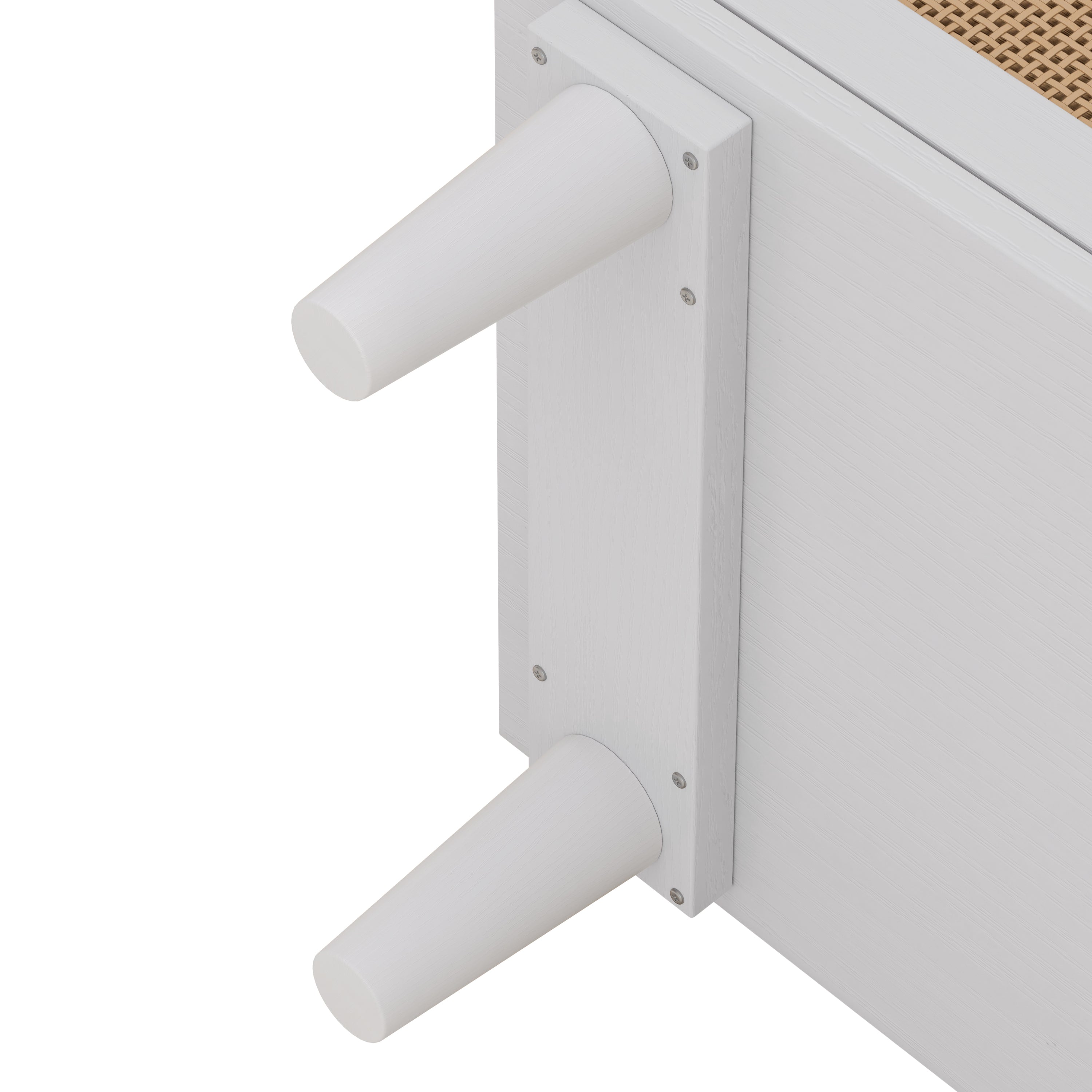HAOYYE 6-Drawer Rattan Storage Cabinet for Bedroom and Living Room, Sturdy and Durable Design, Space-Saving Modern Furniture with Rattan Drawers, Easy Assembly and Versatile Storage Solution