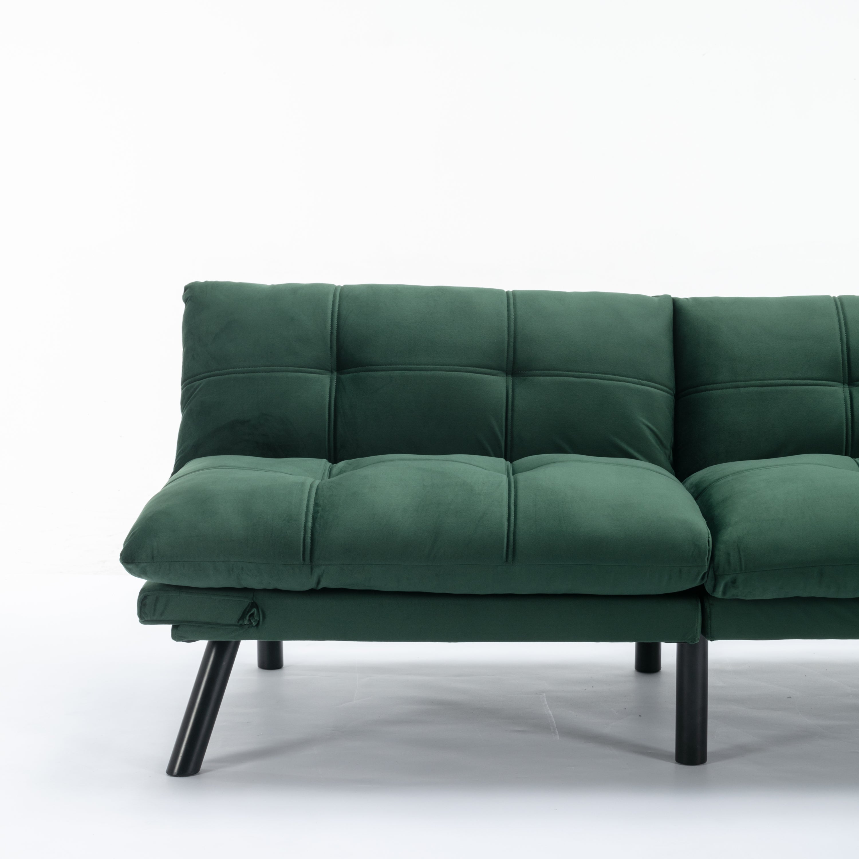 HAOYYE Emerald Convertible Folding Modern sofa Bed Sturdy Space-Saving Heavy Duty Modern Design Adults Dorm Room Easy Assembly Bedroom Furniture