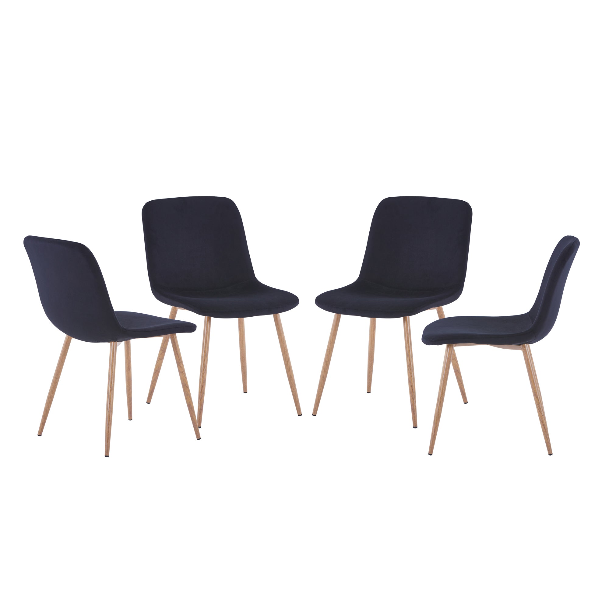 HAOYYE Modern Dining Chair Set of 4, Versatile and Stylish Design for Restaurants, Cafes, Offices, and Living Rooms, Durable and Space-Saving, Easy to Assemble
