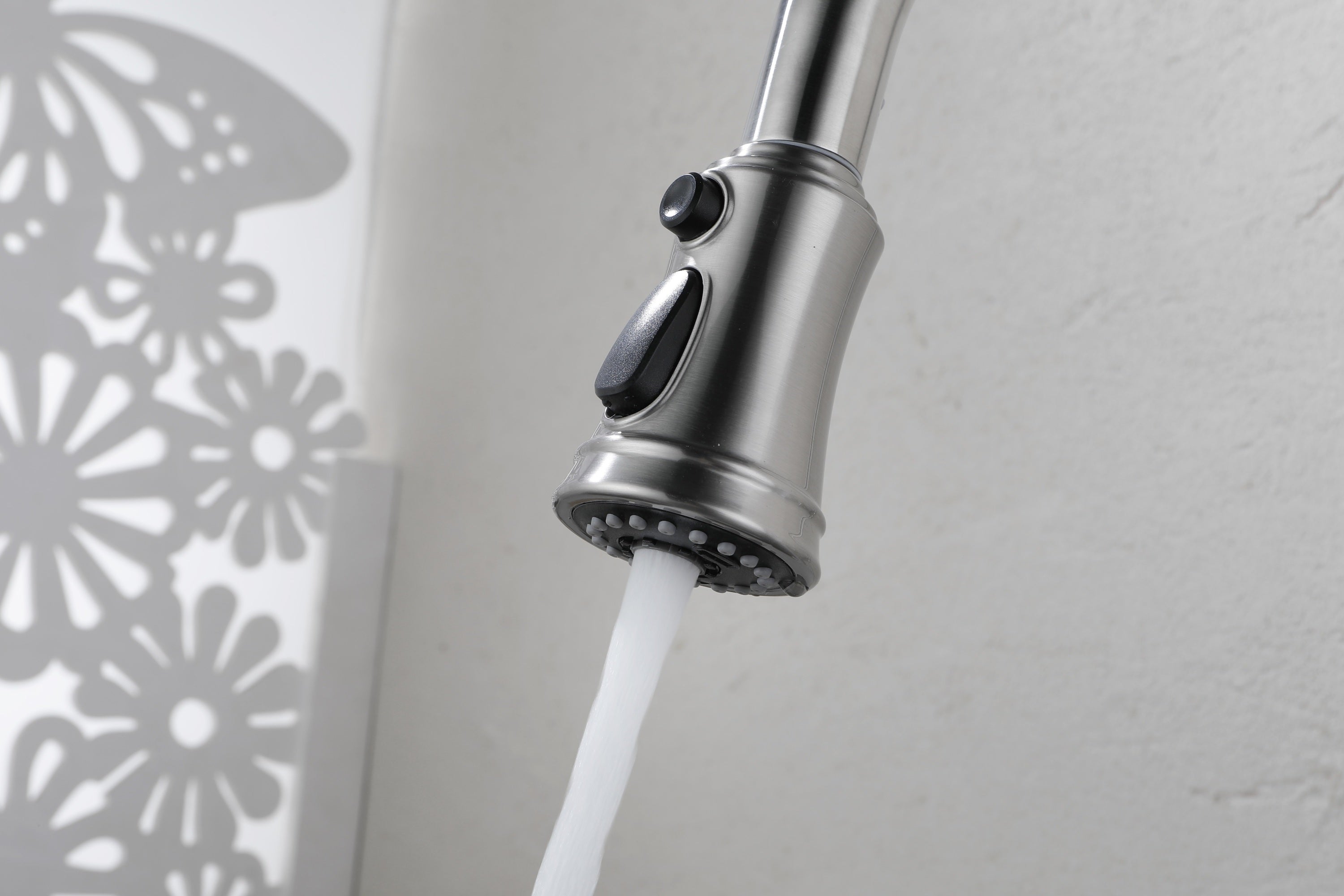 HAOYYE Kitchen Faucet with Pull Out Spraye Sturdy Space-Saving Heavy Duty Modern Design Adults Dorm Room Easy Assembly Bedroom Furniture