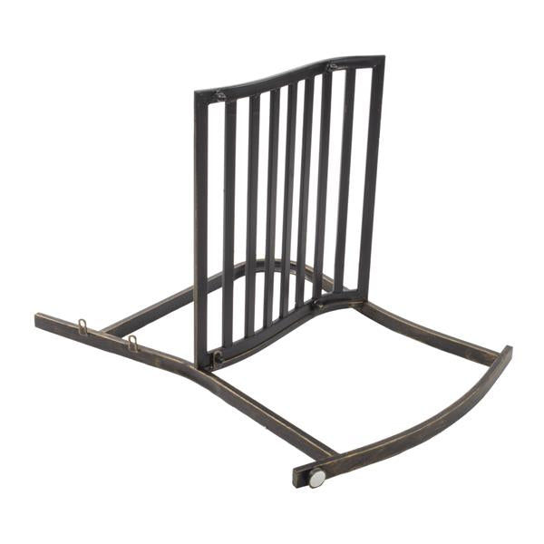 HAOYYE Outdoor Flat Tube Single Rocking Chair, Durable and Stylish Design for Gardens, Patios, and Backyards