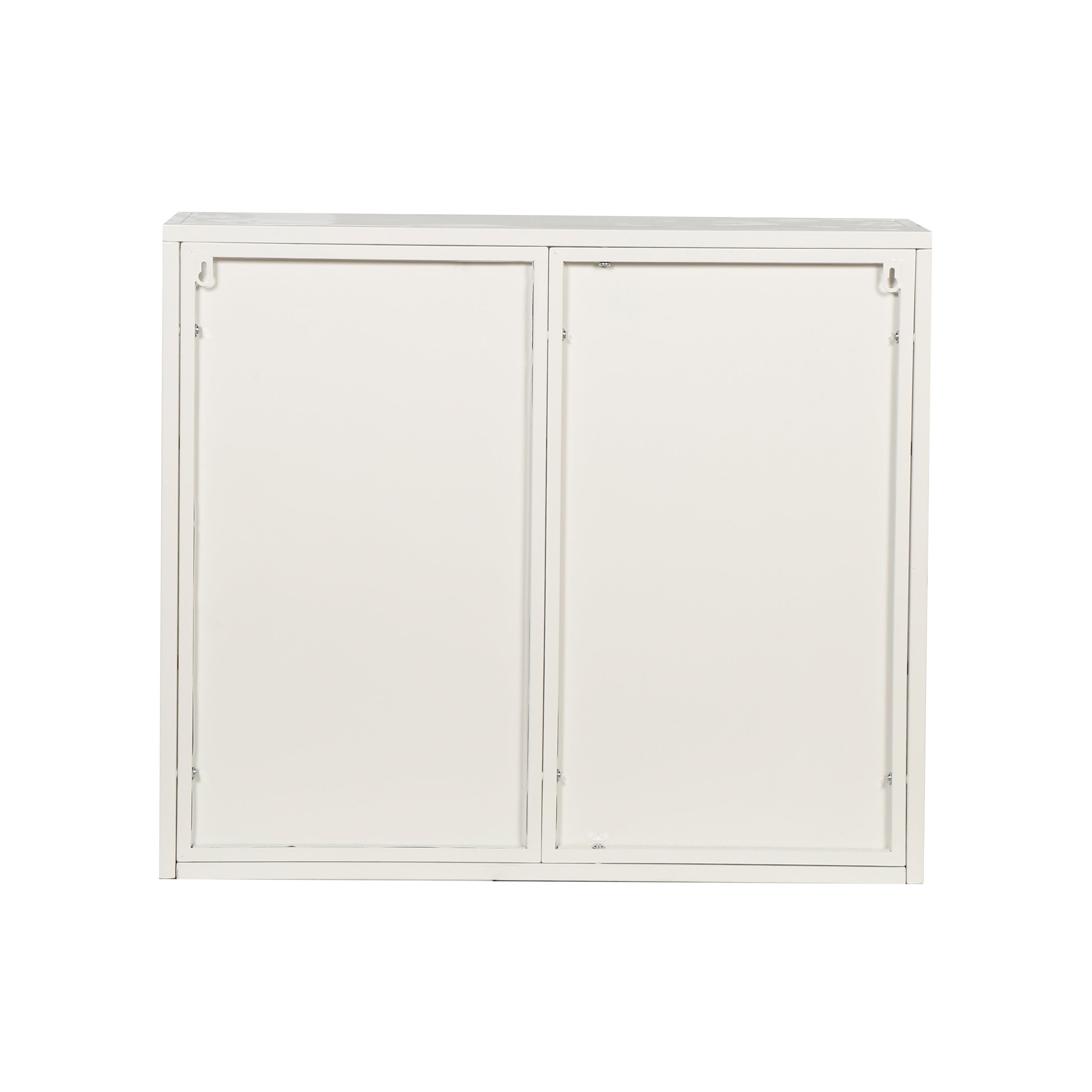 HAOYYE 27.56"Glass Doors Modern Two-door Wall Cabinet with Featuring Three-tier Storage for Entryway Living Room Bathroom Dining Room,White Sturdy Space-Saving Heavy Duty Modern Design Adults Dorm Room