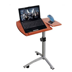 HAOYYE Home Use Multifunctional Lifting Computer Desk Brown Sturdy Design Durable Modern Organizer Space-Saving Storage Solution Practical Stylish for Living Room or Bedroom