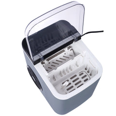 HAOYYE Ice Maker Countertop, Portable Ice Machine, Self-Cleaning Ice Makers with Basket and Scoop, 9 Cubes in 6 Mins, 26 lbs per Day, Ideal for Home, Kitchen,ETL and FDA certificate. Sturdy Space-Saving