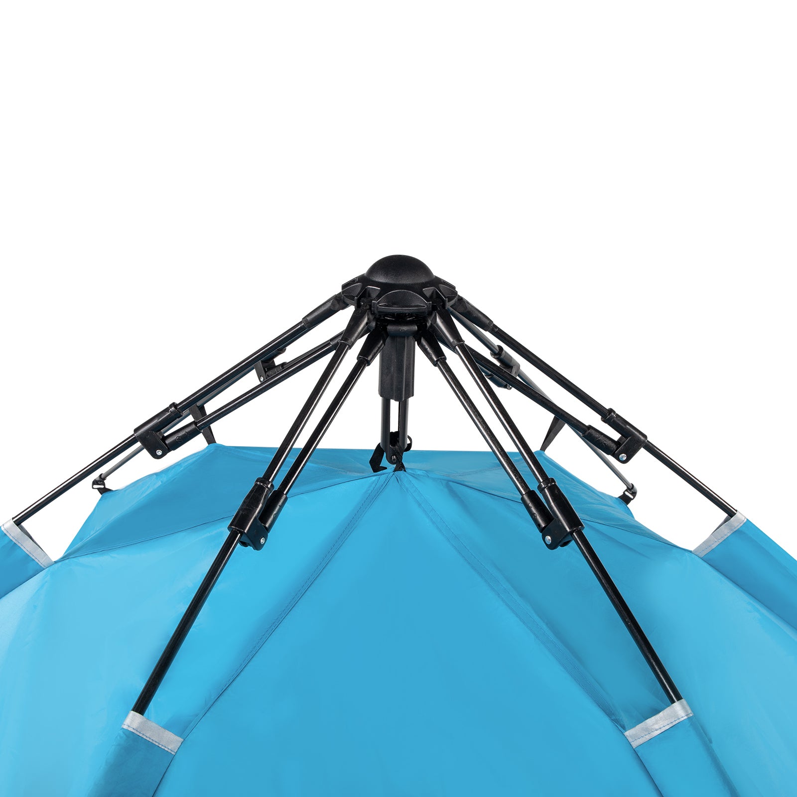 HAOYYE Quick Open Pop Up Beach Tent Blue Portable Sun Shelter with Fiberglass Poles and Durable Oxford Fabric Lightweight Easy Setup UV Resistant Shade Canopy for Outdoor Camping Picnic Travel Patio and Beach Use