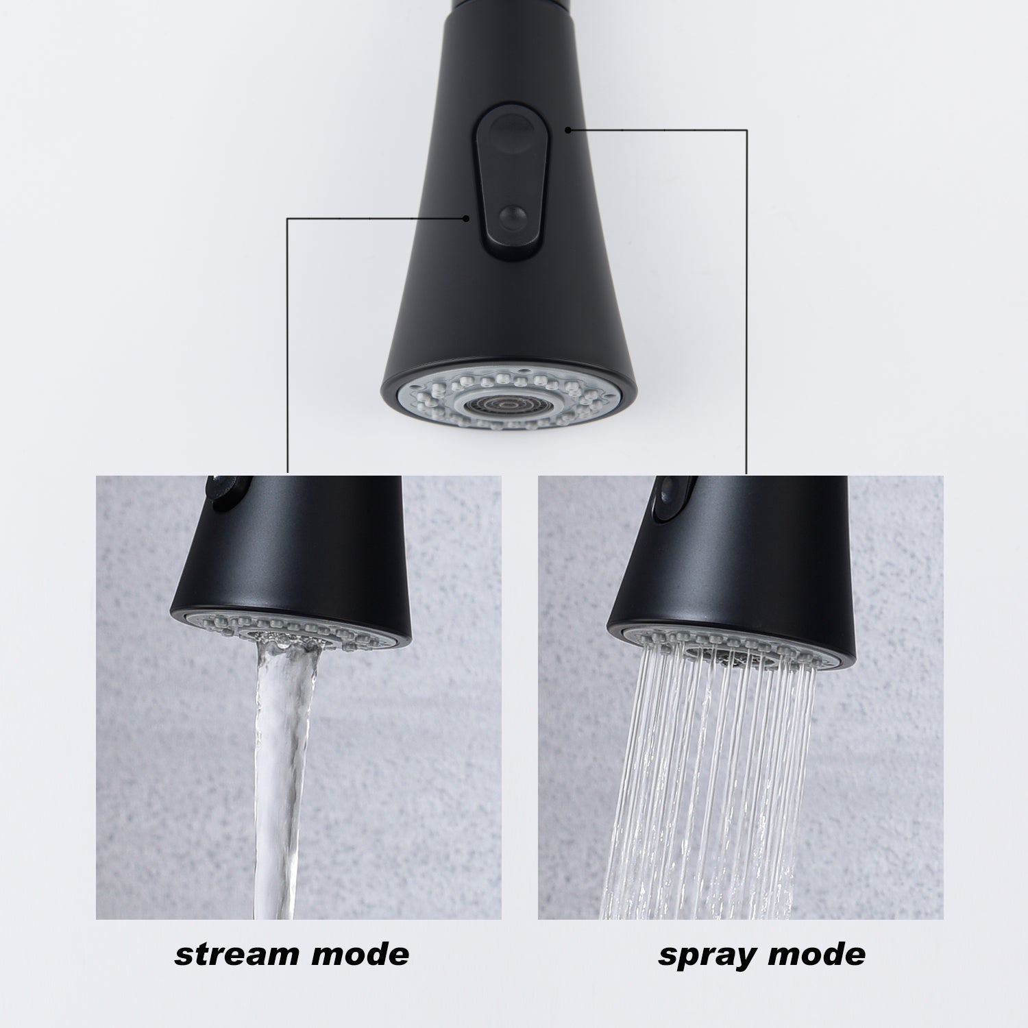 Haoyye Kitchen Faucet with Pull-Out Sprayer, Single Handle Stainless Steel Faucet with 360° Swivel High Arc Spout, Easy Installation and Maintenance, Anti-Corrosion and Space-Saving Design for Modern Kitchens, Utility Sinks, or Laundry Rooms