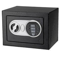 HAOYYE Home Use Electronic Safe Box with Upgraded Digital Keypad Steel Construction Password Lock Fire-Resistant Cabinet for Home Office Hotel Document Jewelry Storage Black