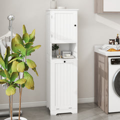Haoyye One-Compartment Tilt-Out Laundry Sorter Cabinet, Modern Space-Saving Storage Unit with Removable Bag and Top Shelf, Sturdy MDF Construction with UV Finish, Stylish Organizer for Bathroom, Bedroom, or Laundry Room, Easy Assembly