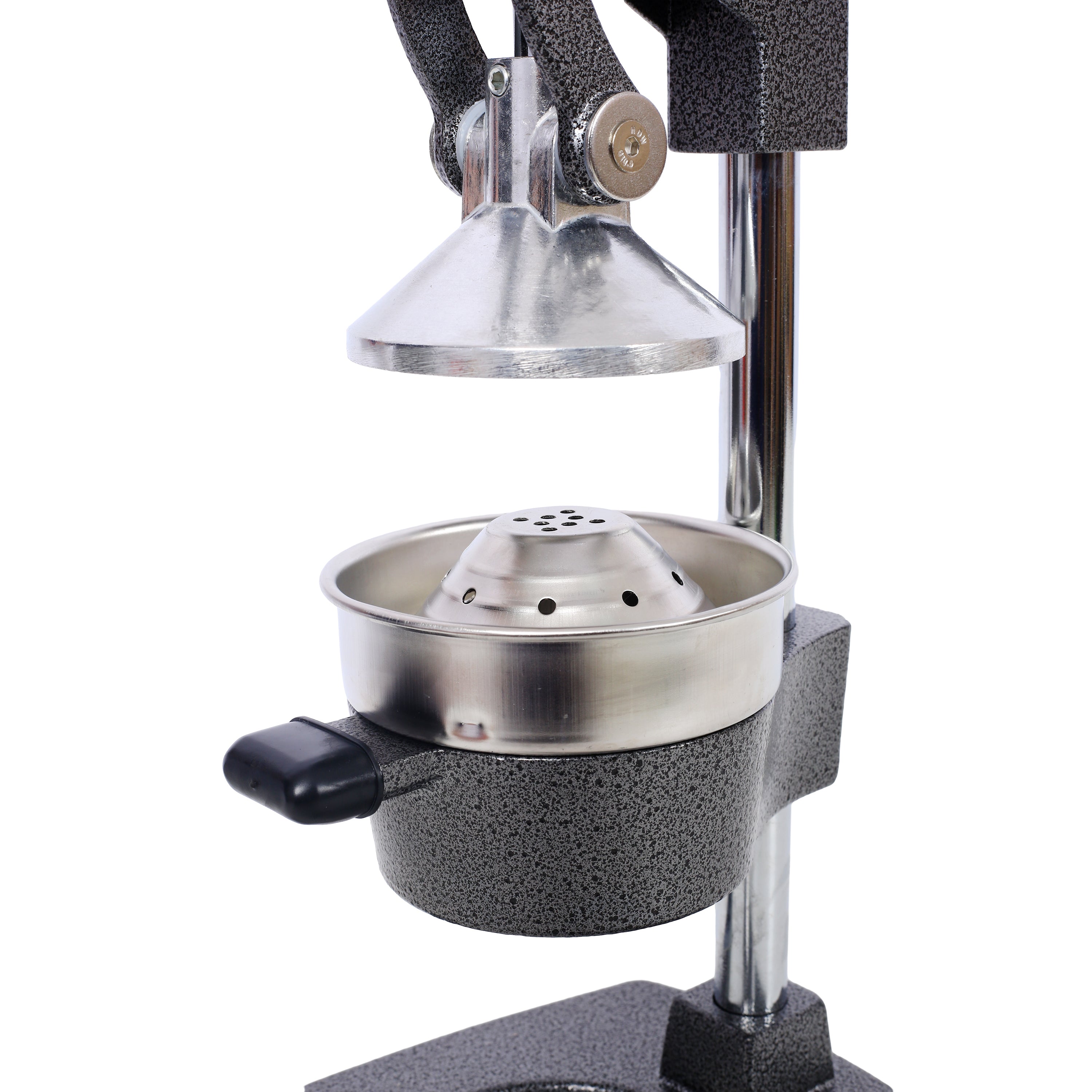 HAOYYE Cast Iron Citrus Juicer , Extra-Large Commercial Grade Manual Hand Press , Heavy Duty Countertop Squeezer for Fresh Orange Juice ,grey color Sturdy Space-Saving Modern Design Adults Dorm Room