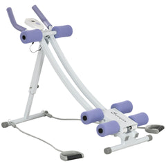 Haoyye Foldable Ab Machine with Resistance Bands, Height Adjustable Ab Trainer for Core, Abdominal and Stomach Exercise, Compact Design for Home Gym
