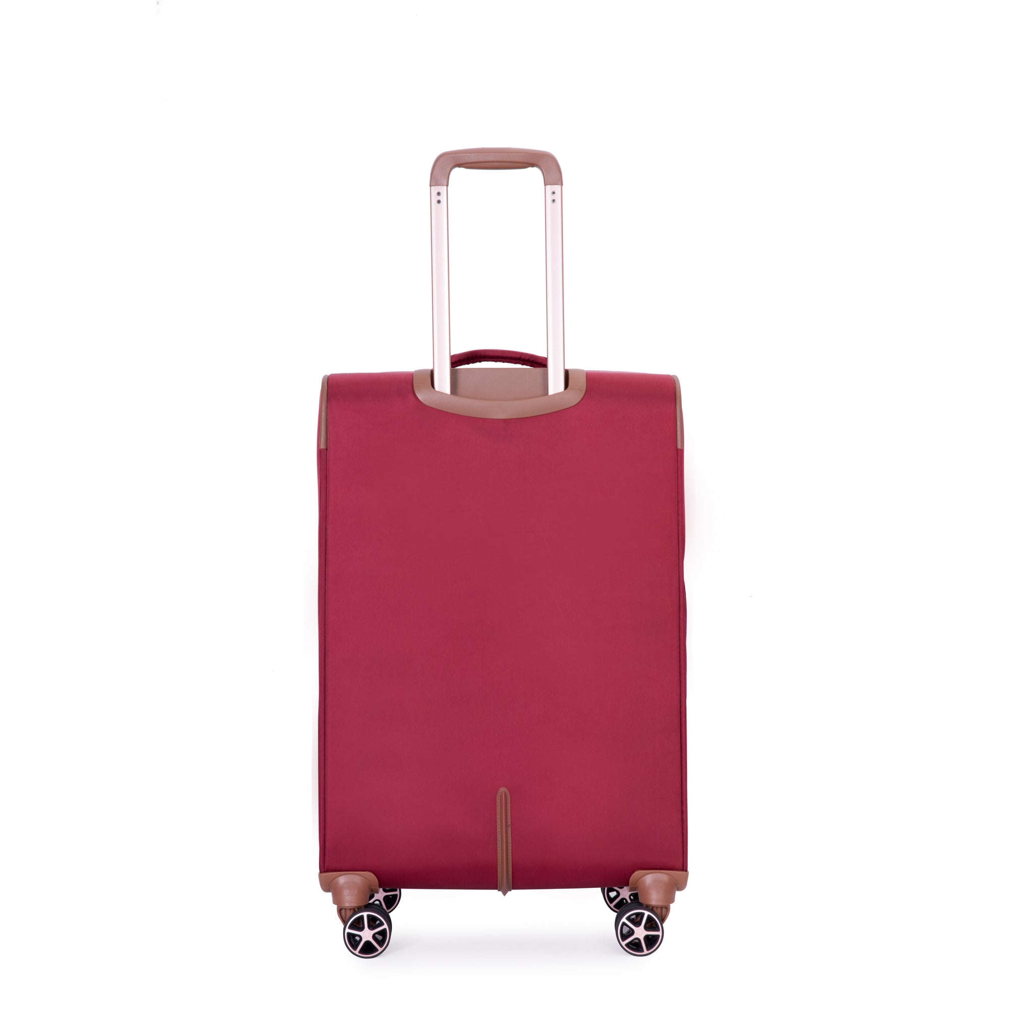 HAOYYE 4-Piece Set (16/20/24/28) ,Softshell Suitcase Spinner Wheels Terylene Luggage Sets Carry On Suitcase Luggage Lightweight Durable Suitcase Wine Red Sturdy Space-Saving Heavy Duty Modern Design