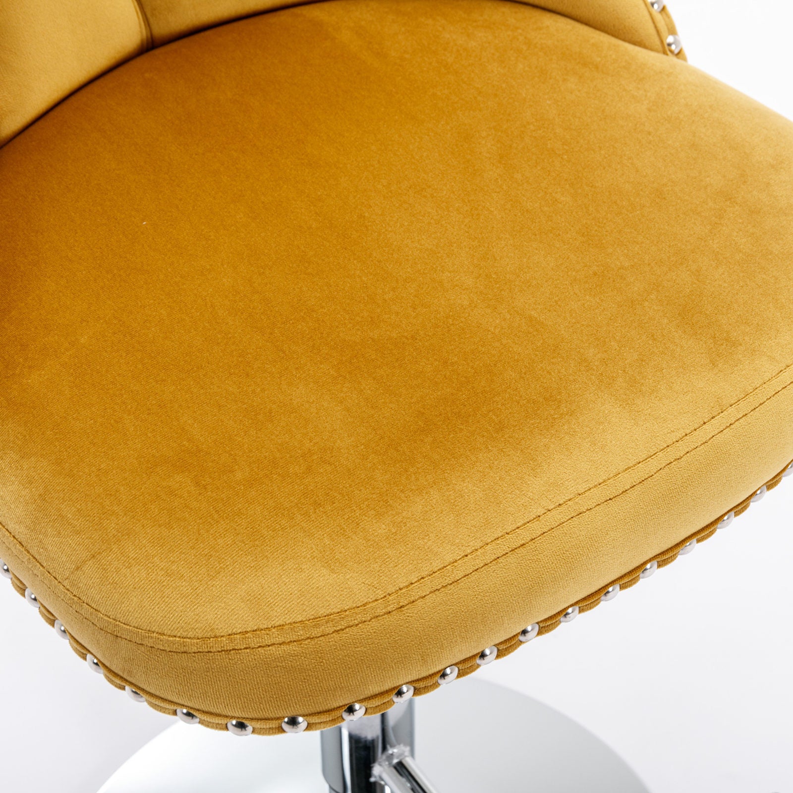 HAOYYE Swivel Velvet Barstools Adjusatble Seat Height from 25-33 Inch