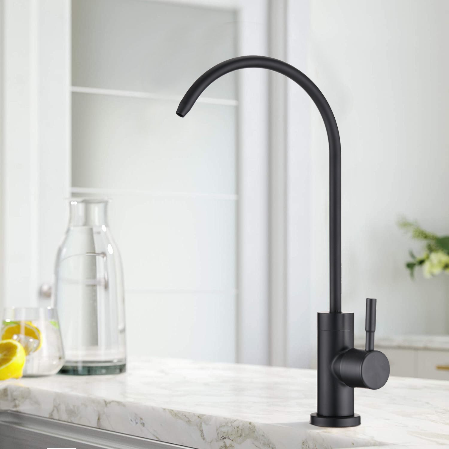 HAOYYE Kitchen Water Filter Faucet, Drinking Water Faucet Sturdy Space-Saving Heavy Duty Modern Design Adults Dorm Room Easy Assembly Bedroom Furniture