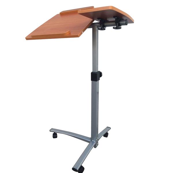 HAOYYE Home Use Multifunctional Lifting Computer Desk Brown Sturdy Design Durable Modern Organizer Space-Saving Storage Solution Practical Stylish for Living Room or Bedroom