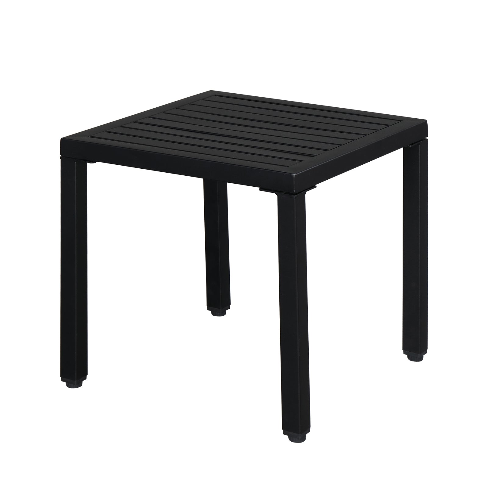 HAOYYE Modern Wrought Iron Side Table, Durable and Stylish Design for Indoor and Outdoor Use, Ideal for Patios, Living Rooms, and More