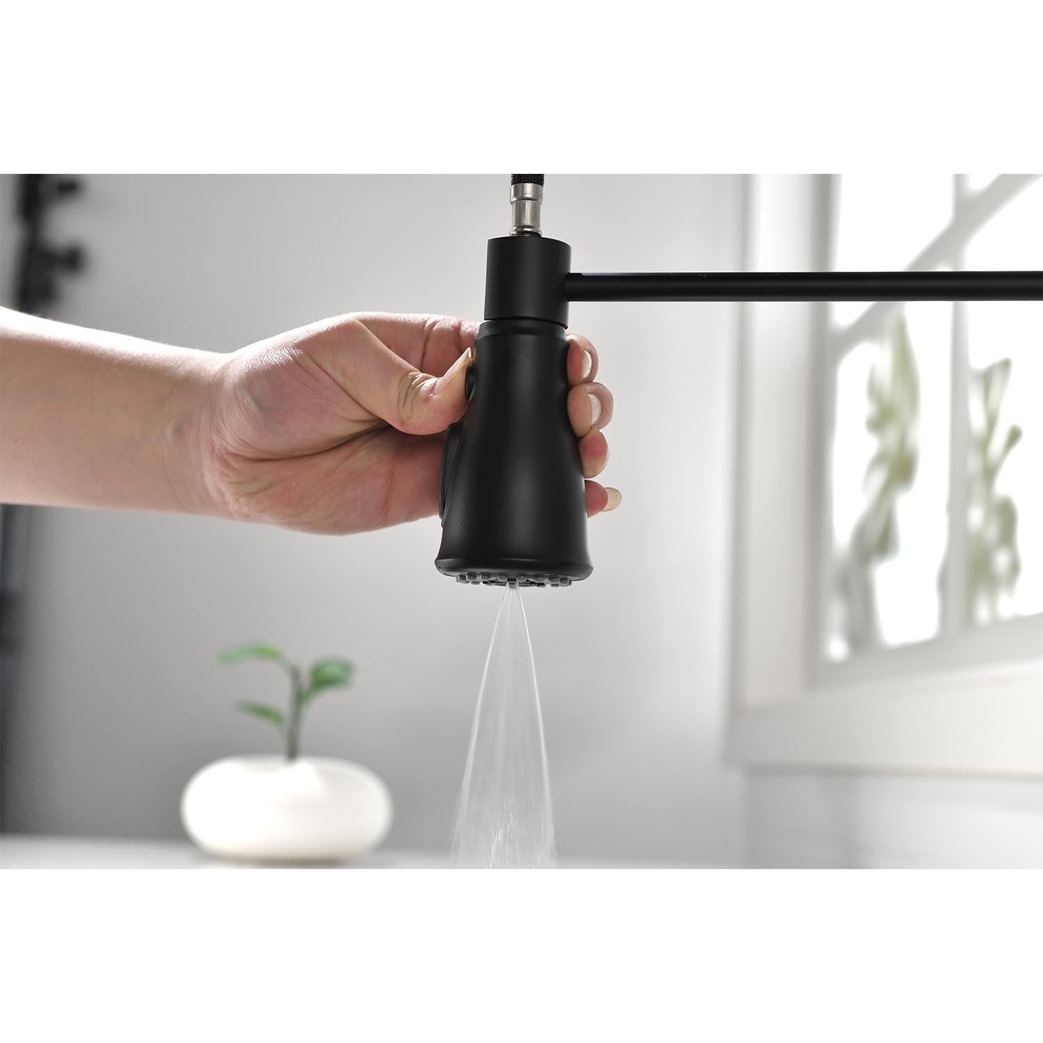 HAOYYE Touch Kitchen Faucet with Pull Down Sprayer Sturdy Space-Saving Heavy Duty Modern Design Adults Dorm Room Easy Assembly Bedroom Furniture