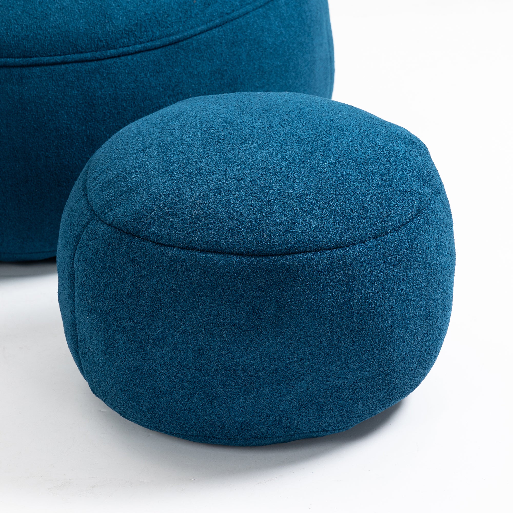 HAOYYE Bedding Bean Bag Sofa Chair High Pressure Foam Bean Bag Chair Adult Material with Padded Foam Padding Compressed Bean Bag With Footrest Sturdy Space-Saving Heavy Duty Modern Design Adults
