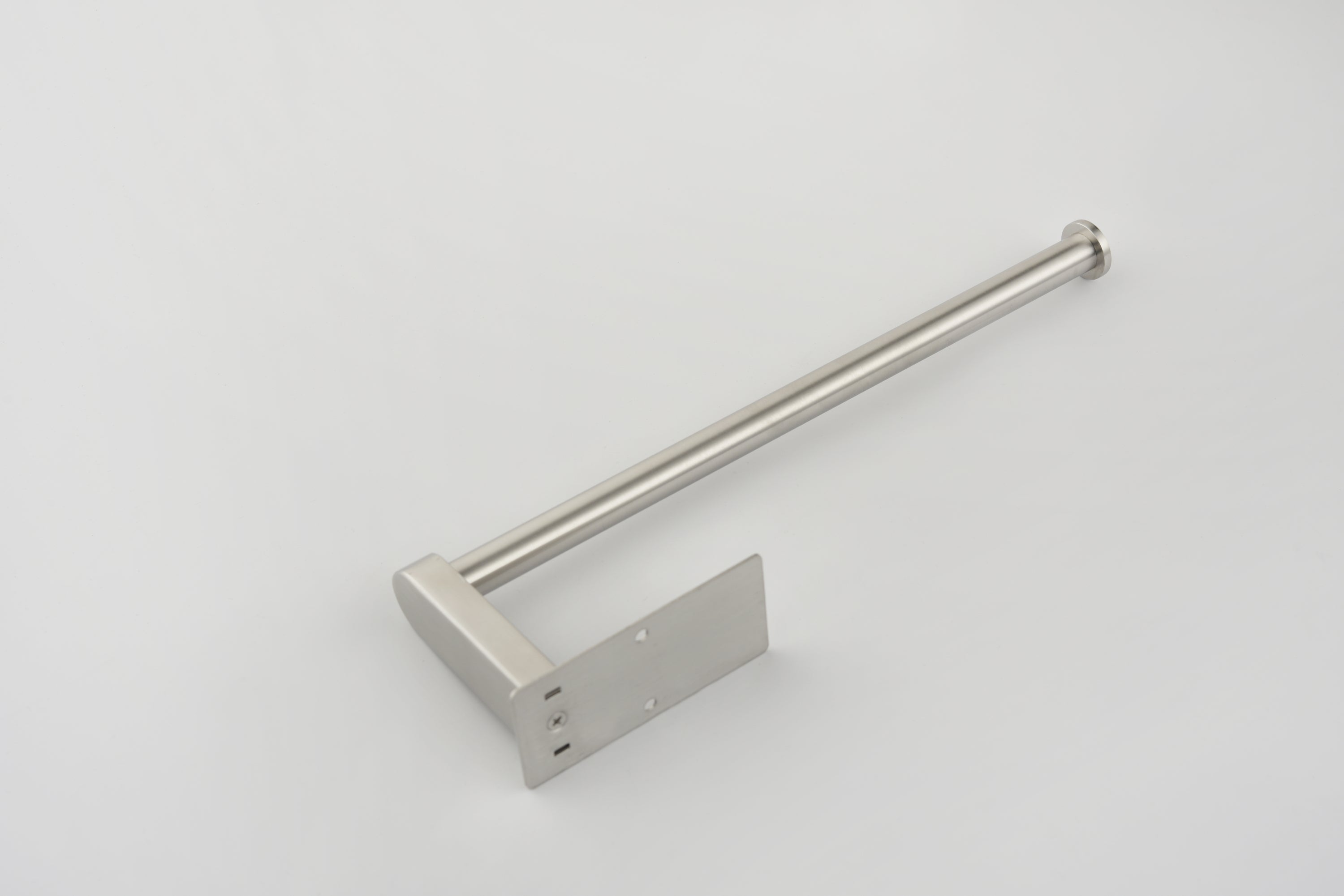 Haoyye Paper Towel Holder 2 Pack, 12 Inch Stainless Steel Under Cabinet Mount with Self-Adhesive or Screws, Space-Saving Paper Towel Rack for Kitchen, Bathroom, or Wall Use, Rustproof and Heavy Duty Towel Bar for Rolls or Wraps