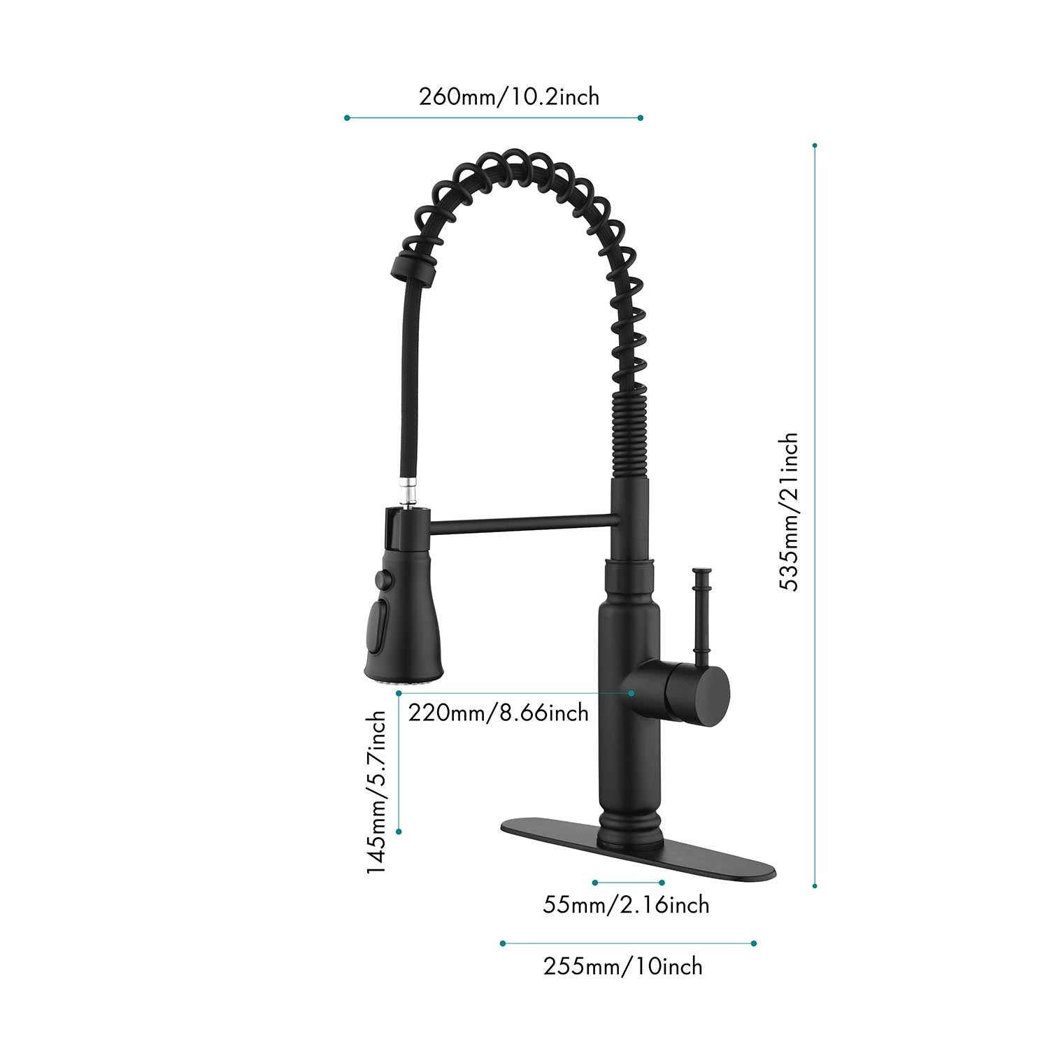 HAOYYE Touch Kitchen Faucet with Pull Down Sprayer Sturdy Space-Saving Heavy Duty Modern Design Adults Dorm Room Easy Assembly Bedroom Furniture