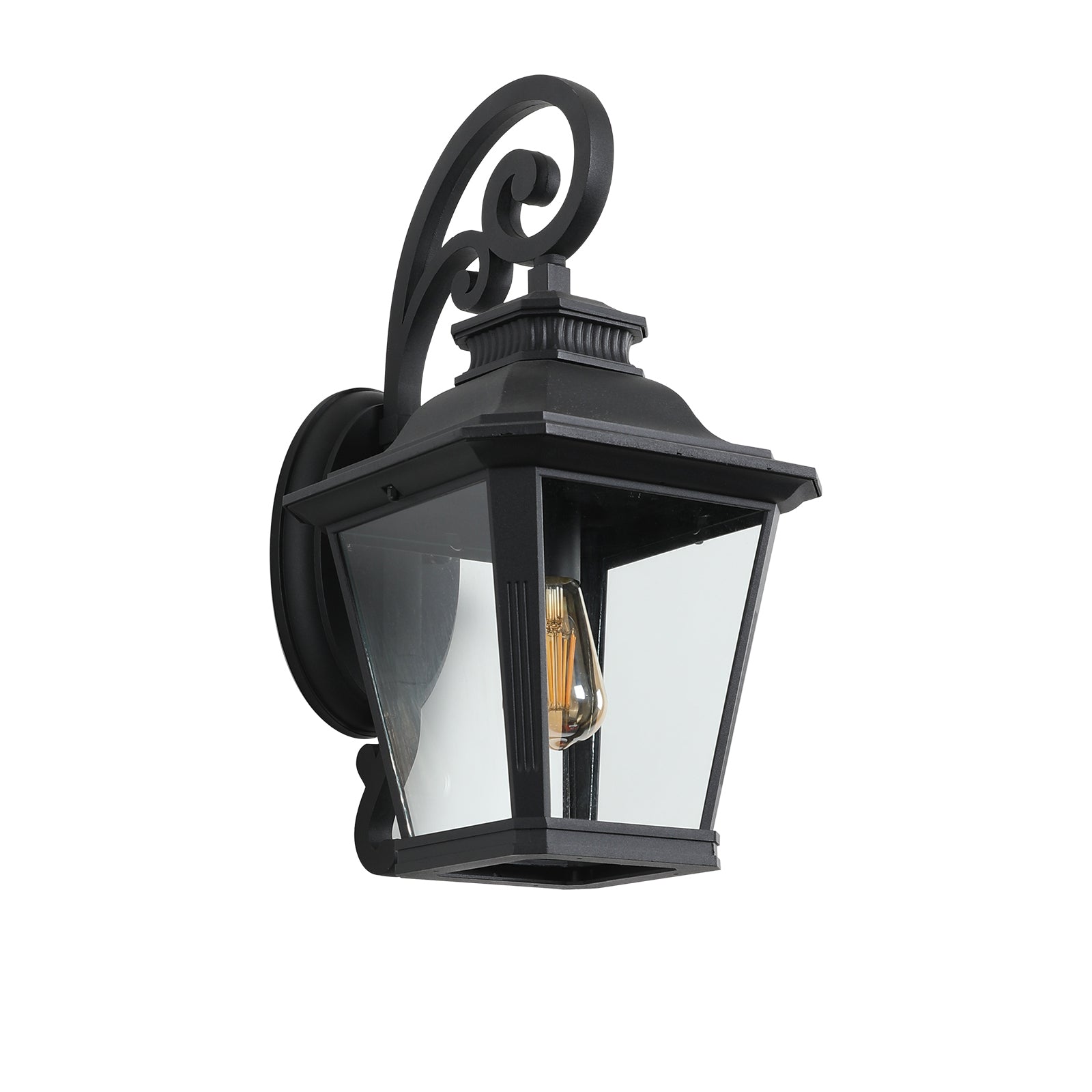 HAOYYE Large Outdoor Wall Sconce Lights with Clear Glass Can support multiple types of light bulbs 1pack Sturdy Space-Saving Heavy Duty Modern Design Adults Dorm Room Easy Assembly Bedroom Furniture