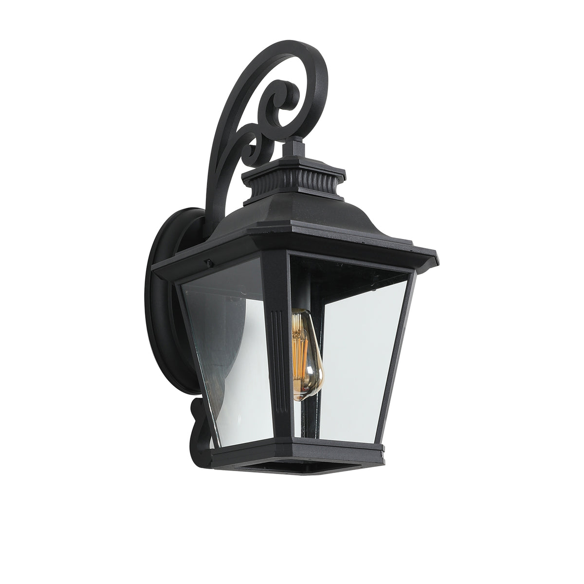HAOYYE Large Outdoor Wall Sconce Lights with Clear Glass Can support multiple types of light bulbs 1pack Sturdy Space-Saving Heavy Duty Modern Design Adults Dorm Room Easy Assembly Bedroom Furniture