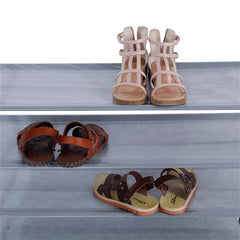 HAOYYE 5-Tier Shoe Storage Rack, Durable Gray Non-Woven Fabric Organizer, Compact Space-Saving Shoe Shelf with Handle, Simple Assembly, Modern Design for Closet, Bedroom, Entryway, Versatile Use Shoe Tower, Premium Quality Shoe Stand