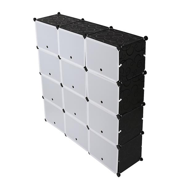 HAOYYE 4-Tier Portable Shoe Rack, Black Sturdy Design, Durable Multifunctional Organizer, Space-Saving Storage Cabinet For Heels, Boots, And Slippers, Expandable 48-Pair Shoe Tower, Modern Home Organizer For Closet, Entryway, Or Living Room