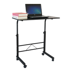 HAOYYE Black Side Table, Durable P2 15MM Chipboard And Steel, Removable Sturdy Multifunctional Organizer, Modern Space-Saving Storage Solution For Living Room Bedroom Office, Practical And Stylish Home Furniture, Adjustable Height, Versatile Table Design
