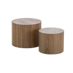 HAOYYE MDF Side Table with Ash, Oak, or Walnut Veneer, Versatile Coffee Table, End Table, or Ottoman, Sturdy and Durable Heavy Duty Design, Modern Stylish Home Furniture, Easy Assembly, Space-Saving for Living Room or Bedroom