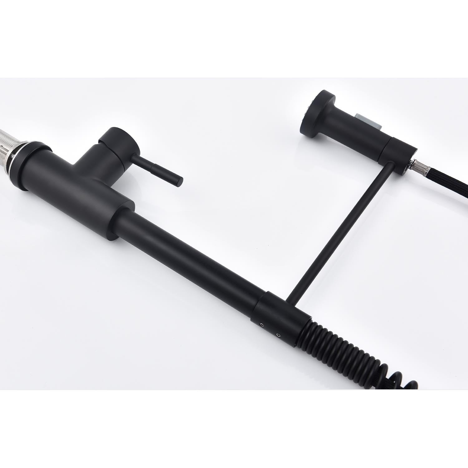 HAOYYE Pull down Single Handle Spring Kitchen Faucet Sturdy Space-Saving Heavy Duty Modern Design Adults Dorm Room Easy Assembly Bedroom Furniture