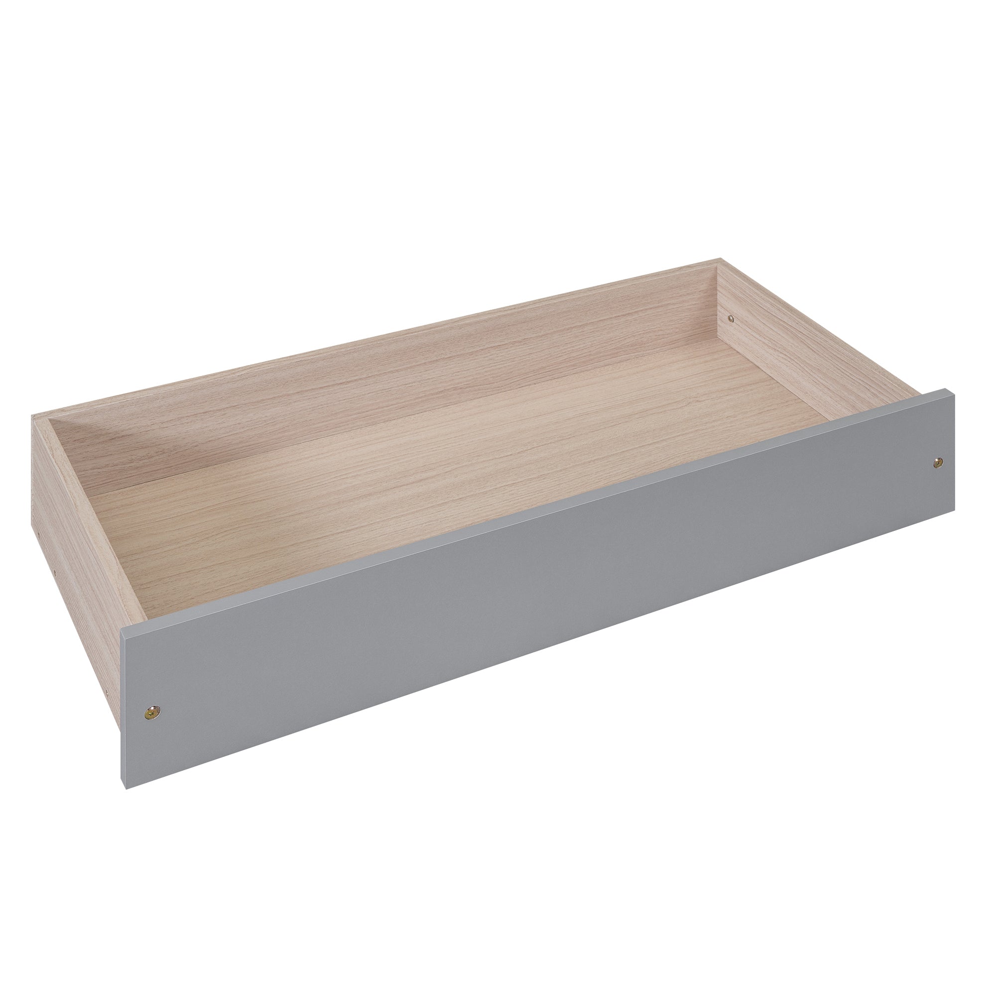 HAOYYE Twin Platform Bed with Trundle and Storage Drawers, Sturdy and Space-Saving Design, Heavy Duty Construction, Ideal for Dorm Rooms and Bedrooms, Easy Assembly, Modern Gray Finish