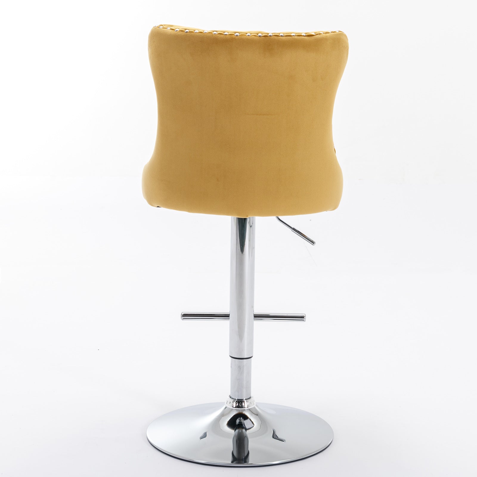 HAOYYE Swivel Velvet Barstools Adjusatble Seat Height from 25-33 Inch