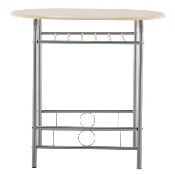 HAOYYE Breakfast Table Set Natural Durable Design Sturdy Multifunctional Modern Space-Saving Stylish Storage Solution Practical Organizer for Kitchen or Dining Room