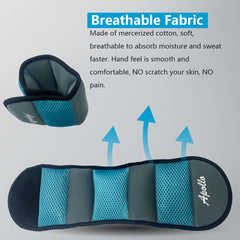 HAOYYE Ankle and Wrist Weights Pair with Resistance Bands Set Long Pull Up Assist Bands for Strength Training Home Gym Workouts Fitness Exercise and Physical Therapy for Men and Women