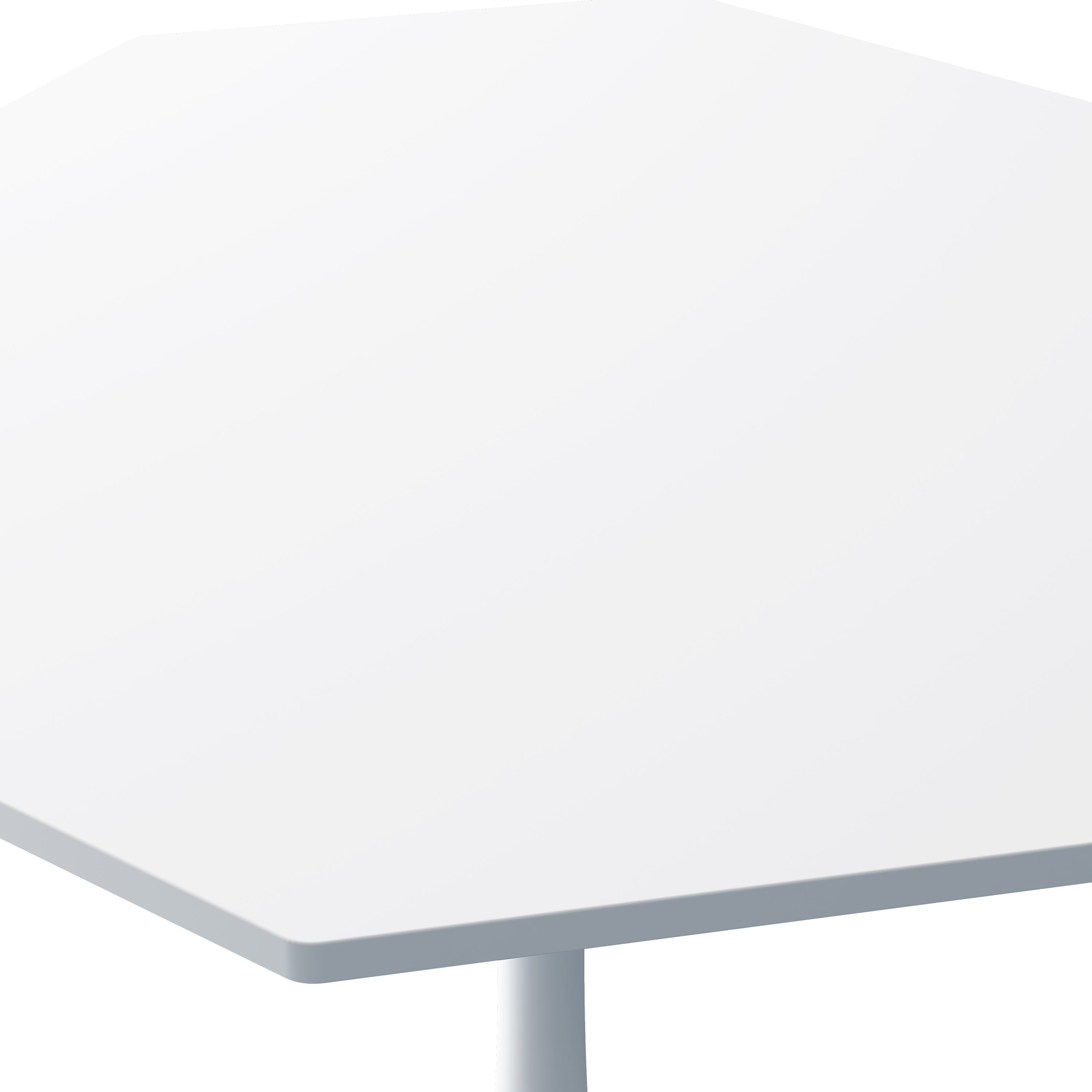 HAOYYE 31.50"Modern Octagonal Coffee Table with MDF Table Top,Metal Base, for Dining Room, Kitchen, Living Room,White Sturdy Space-Saving Heavy Duty Modern Design Adults Dorm Room Easy Assembly