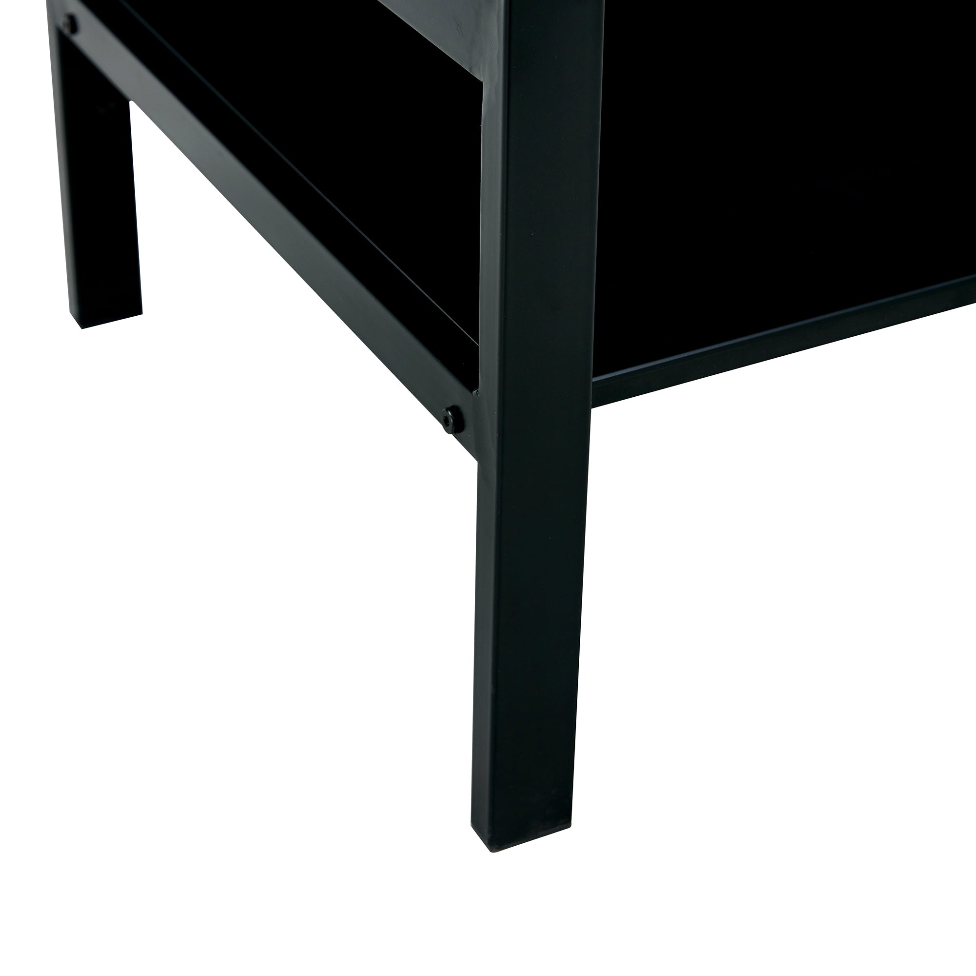 HAOYYE Glass Lift Top Coffee Table, Modern Simple 2-Layer Tempered Glass Coffee Table for Living Room, Black Sturdy Space-Saving Heavy Duty Modern Design Adults Dorm Room Easy Assembly Bedroom Furniture