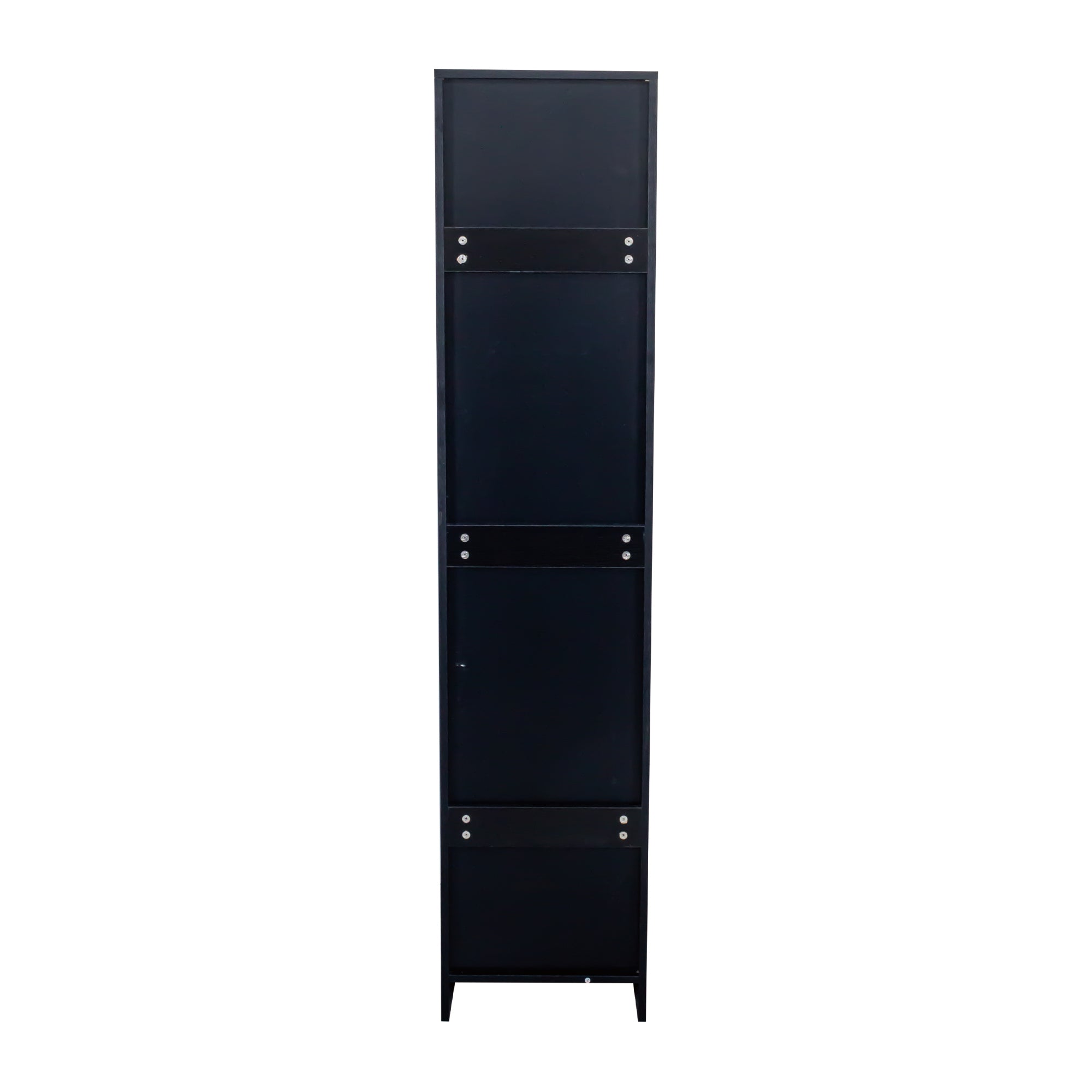 HAOYYE Stackable Wall Mounted Storage Cabinet, 15.75" D x 15.75" W x 70.87" H,black Sturdy Space-Saving Heavy Duty Modern Design Easy Assembly Durable Stylish Home Furniture Versatile